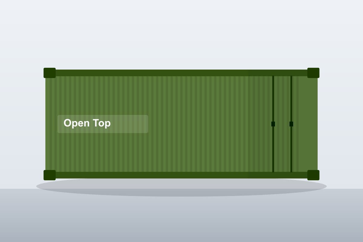 40ft Open Top shipping container — One-Trip (New)