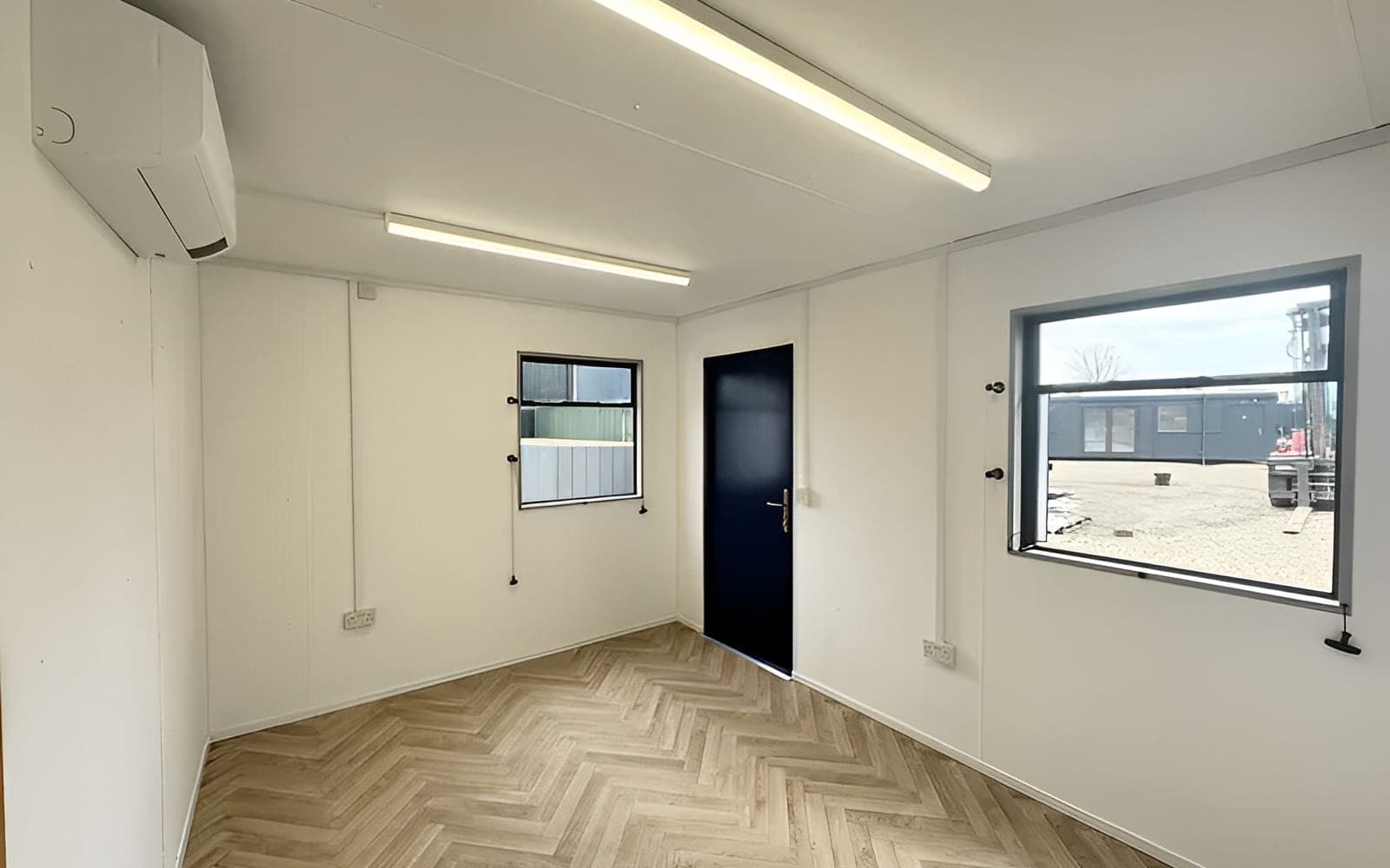 Restroom & Locker, custom shipping container conversion