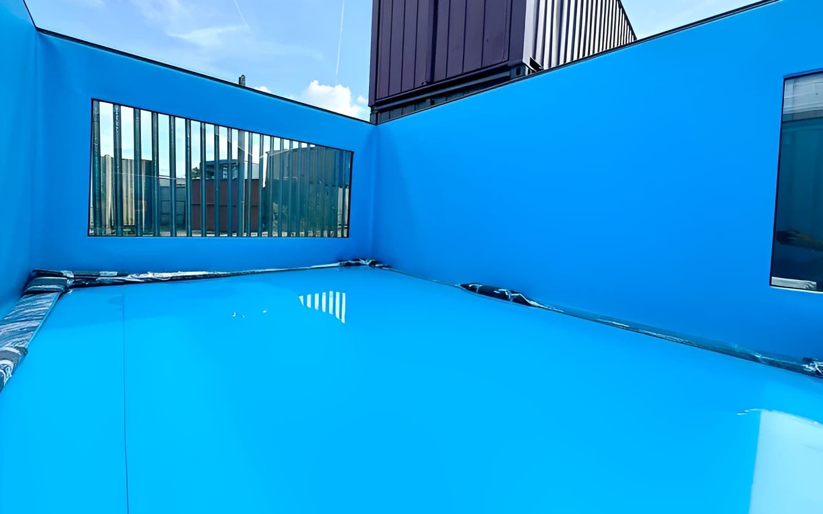 Swimming Pool built from a shipping container