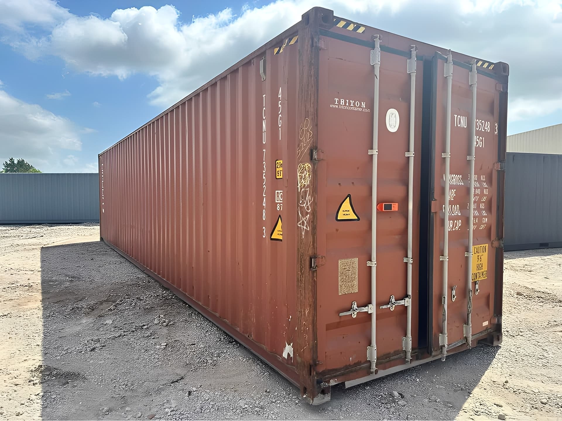 40ft Open Side shipping container — Used (As-Is)