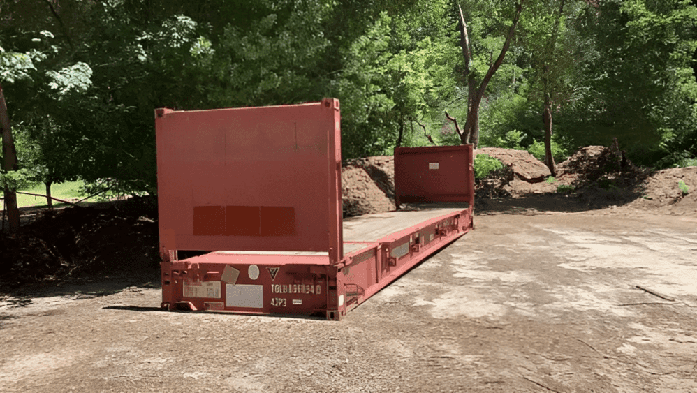40ft Flat Rack shipping container — Cargo Worthy