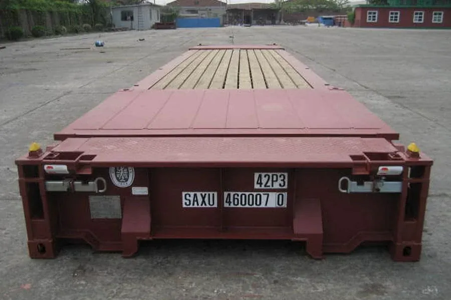 40ft Flat Rack shipping container — Used (As-Is)