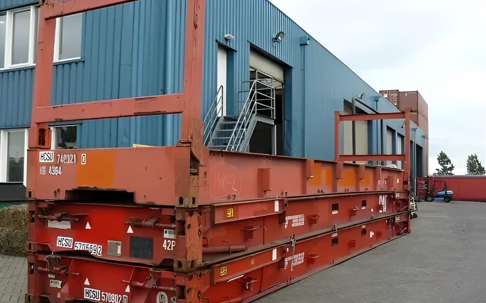 40ft Flat Rack shipping container — Wind & Water Tight